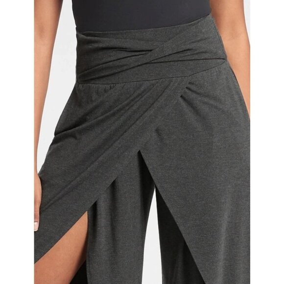 Athleta Womens XXS Black Tulip Release Pants Soft Modal Athleisure Yoga Workout - Picture 2 of 16